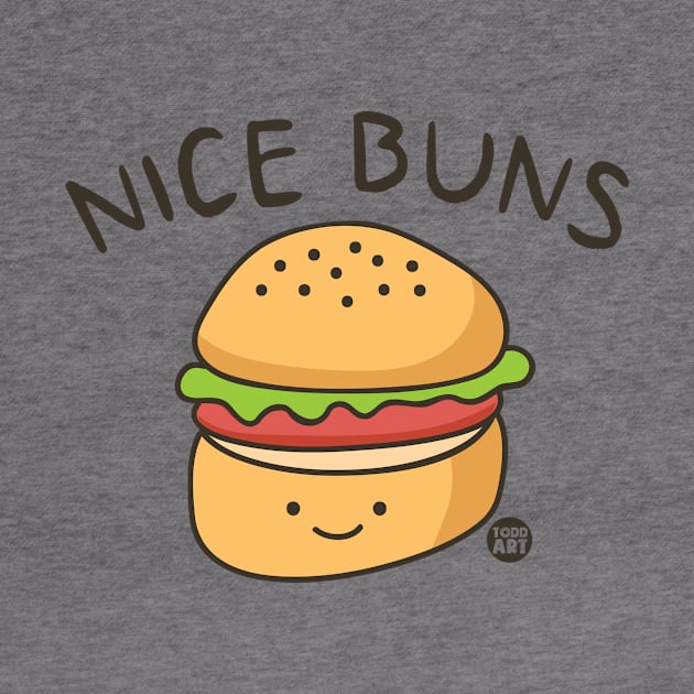 NICE BUNS by toddgoldmanart